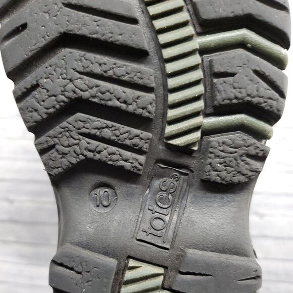 Totes Boys Youth Size 10 Winter Snow Waterproof Boots Black Trent - Picture 10 of 11